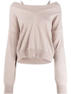 MAISON MARGIELA OFF-SHOULDER JUMPER