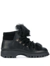 PRADA SHEARLING TRIM BOOTS