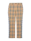 BURBERRY STRAIGHT FIT CONTRAST CHECK COTTON TROUSERS,801690314032566