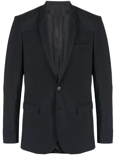 Sandro Single-breasted Suit Jacket In Blue