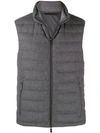 ERMENEGILDO ZEGNA FITTED PADDED GILET