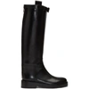 ANN DEMEULEMEESTER ANN DEMEULEMEESTER BLACK BUCKLE RIDING BOOTS