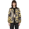 VERSACE VERSACE BLACK SAVAGE BAROCCO PRINT JACKET