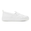 Bottega Veneta Maxi Intrecciato Weave Slip-on Sneakers In White