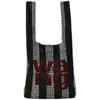 Alexander Wang Wangloc Mini Crystal-embellished Mesh Tote In White,black,red