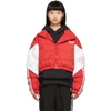 ADIDAS ORIGINALS ADIDAS ORIGINALS RED CROPPED DOWN JACKET