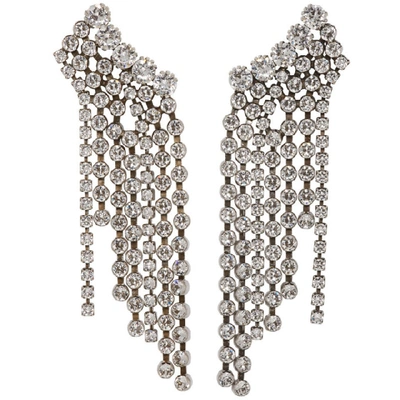 Isabel Marant A Wild Shore Crystal Embellished Cascade Earrings - 白色 In Silver