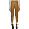ISABEL MARANT ISABEL MARANT BROWN LEATHER CADIX trousers