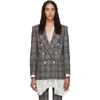 ISABEL MARANT ISABEL MARANT BLACK AND WHITE CHECK DALLIN BLAZER