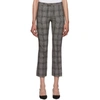 Isabel Marant Derys Checked Cotton-blend Straight-leg Pants In Bkec Black/