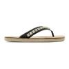 CHRISTIAN LOUBOUTIN CHRISTIAN LOUBOUTIN BLACK PYRACLOS FLIP FLOPS