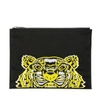 KENZO KENZO TIGER EMBROIDERED CLUTCH BAG