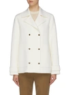 THEORY Double breasted wool-cashmere melton boxy trench coat