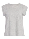 Frame Le High Rise Muscle Tee In Gris Heather