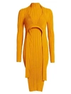 PROENZA SCHOULER Ribbed Harness Midi Dress