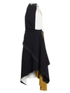 PROENZA SCHOULER Colorblock Crepe Midi Dress