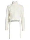 PROENZA SCHOULER Cropped Wool & Cashmere Turtleneck Sweater