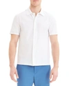 Theory Men's Isak Lucent Jersey Short-sleeve Sport Shirt In White
