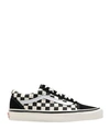 Vans Black And White Old Skool 36 Dx Leather And Canvas Sneakers In Black