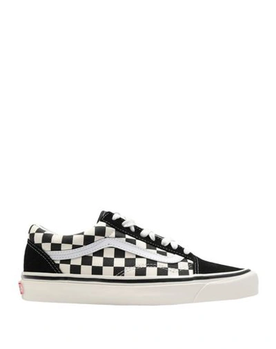 Vans Black And White Old Skool 36 Dx Leather And Canvas Sneakers