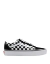 Vans Black And White Old Skool 36 Dx Leather And Canvas Sneakers In Black