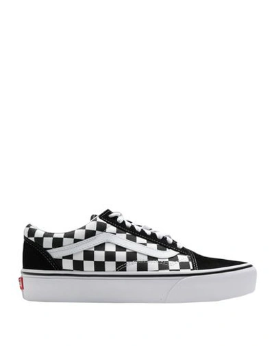 VANS VANS UA OLD SKOOL PLATFORM WOMAN SNEAKERS BLACK SIZE 8 LEATHER, TEXTILE FIBERS,11744941OG 11