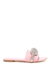 ALEXANDER MCQUEEN ALEXANDER MCQUEEN CRYSTAL EMBELLISHED KNOT MULES