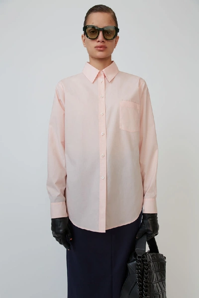 Acne Studios Logo-embroidered Shirt Pastel Pink