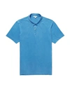 James Perse Polo Shirt In Azure