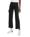 Khaite Vivian New Bootcut Flare Jeans Stoned Black In Black