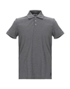 Saint Laurent Total Grey Cotton Piquet Polo Shirt In Grey