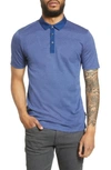 Hugo Boss Plummer 05 Slim Fit Bird's Eye Polo In Blue