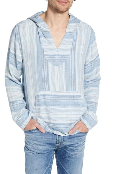 Faherty Baja Poncho In Summer Blue