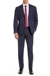 TED BAKER JAY TRIM FIT PLAID WOOL SUIT,TB30263 358