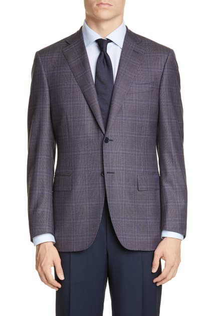 Canali Sienna Soft Classic Fit Plaid Wool Sport Coat In Brown/ Brown ...