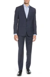 TED BAKER JAY TRIM FIT WINDOWPANE STRETCH WOOL SUIT,TB30258 358