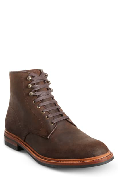 Allen Edmonds Higgins Mill Plain Toe Boot In Brown/ Brown Leather ...