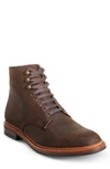 Allen Edmonds Higgins Mill Plain Toe Boot In Brown/ Brown Leather