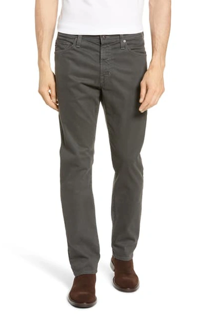 Ag Everett Sud Slim Straight Leg Pants In Micro Geo Carbo