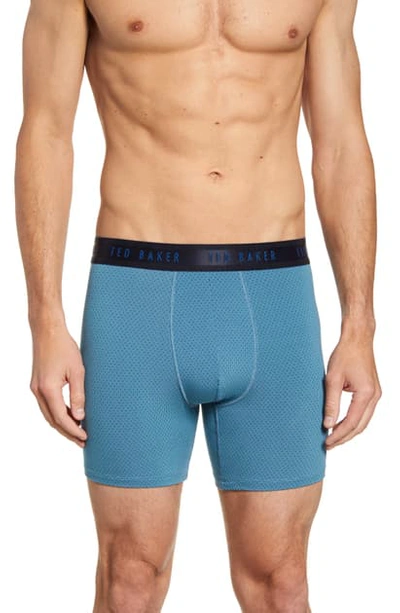 Ted Baker Stretch Modal Boxer Briefs In Provincial Blue Joaquin