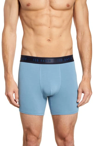Ted Baker Stretch Modal Boxer Briefs In Provincial Blue