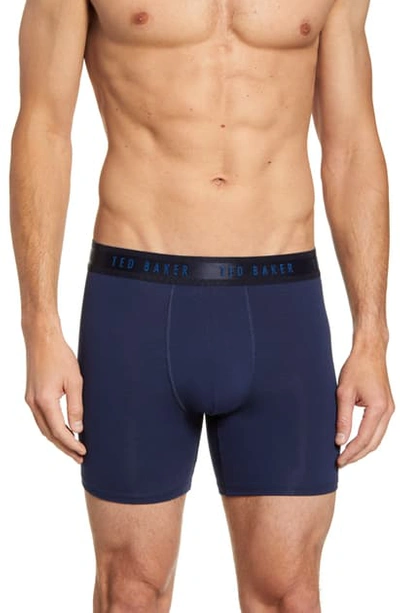 Ted Baker Stretch Modal Boxer Briefs In Navy