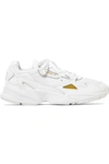 Adidas Originals Falcon Leather And Mesh Sneakers In White