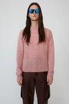 Acne Studios Kai Old Pink Melange In Regular Crewneck Sweater
