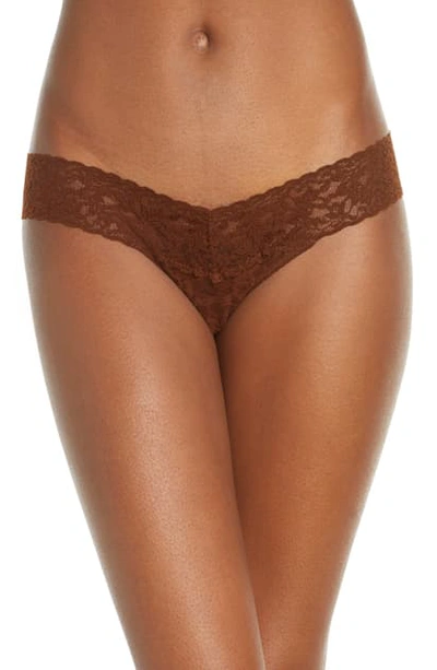 Hanky Panky Original Rise Thong In Dark Cocoa