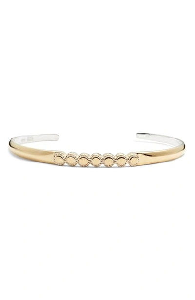 Anna Beck Smooth Circle Skinny Cuff In Gold
