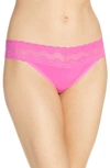 Natori Bliss Perfection Thong In Vivid Pink