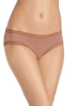 Natori Bliss Cotton Girl Briefs In Cinnamon