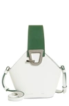 Danse Lente Mini Johnny Leather Bucket Bag - White In Moonseed