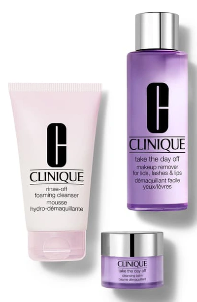 Clinique Take It All Off: Makeup Remover Set (nordstrom Exclusive) (usd $61.50 Value)